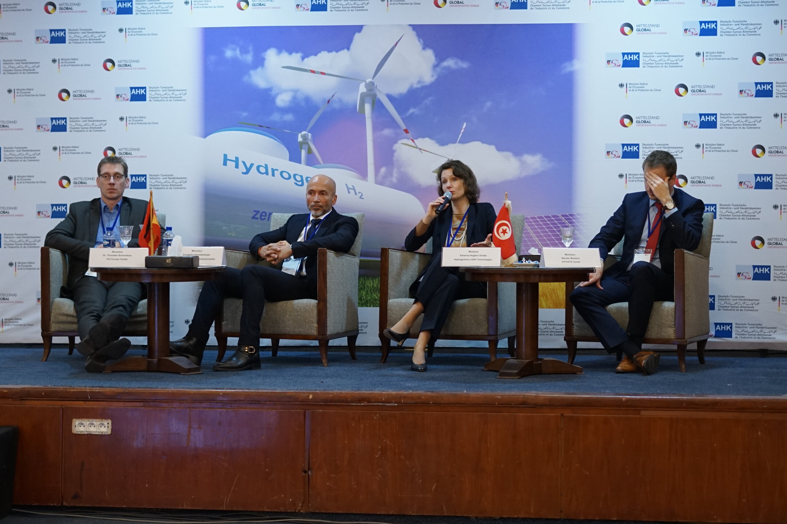 on December 6th, 2022, the energy export initiative "Energy Solutions - made in Germany" of German medium-sized companies invited to a specialist conference with a panel discussion in the Regency Tunis